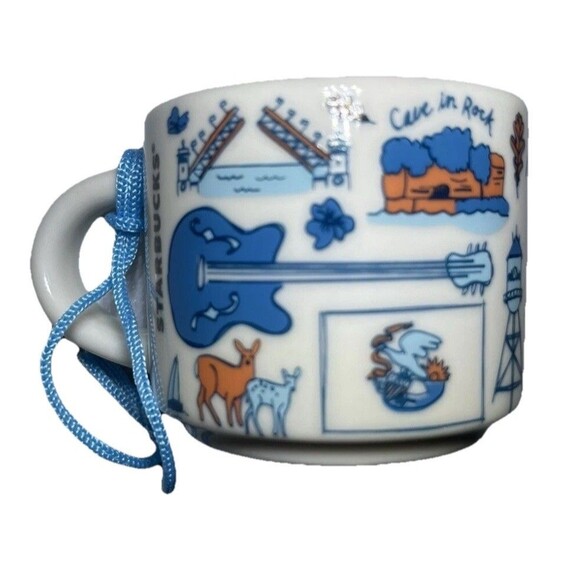 Starbucks Illinois Espresso Coffee Mug Mini Cup Been There Series Collection IL - Picture 3 of 5